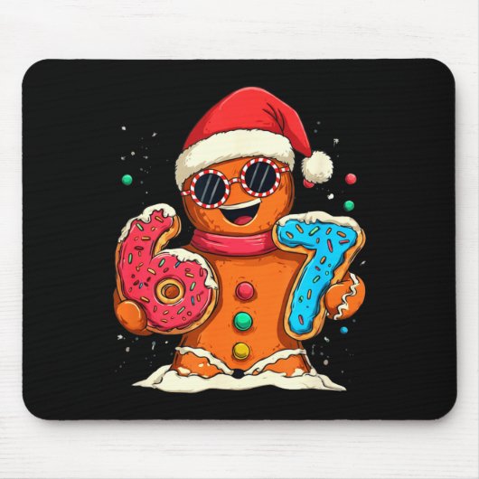 Tapis De Souris Funny Gingerbread Six Seven 67 Ice Cream Drip Chri (Devant)