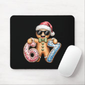 Tapis De Souris Funny Gingerbread Six Seven 67 Ice Cream Drip Chri (Avec souris)