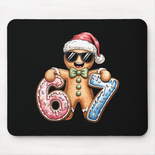 Tapis De Souris Funny Gingerbread Six Seven 67 Ice Cream Drip Chri (Devant)