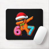 Tapis De Souris Funny Gingerbread Six Seven 67 Ice Cream Drip Chri (Avec souris)