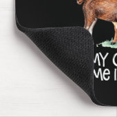 Tapis De Souris Funny Goat Tee For Crazy People Who Speak With Goa (Coin)
