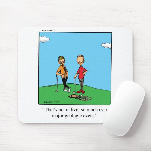 Tapis De Souris Funny Golf Humour Mousepad (Avec souris)