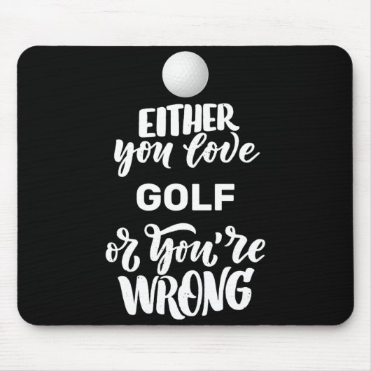 Tapis De Souris Funny Golf Love Golfing Golfer  (Devant)