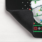 Tapis De Souris Funny Golf Ugly Christmas Sweater Womens Mens Golf (Coin)