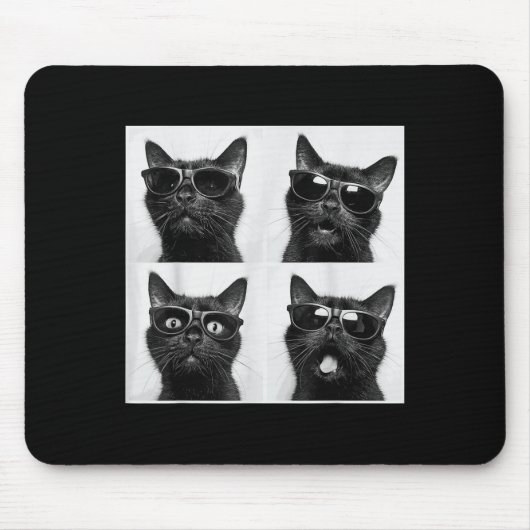 Tapis De Souris Funny Graphic Chat Photobooth Selfie Funny _5 (Devant)