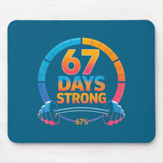 Tapis De Souris Funny Gym Meme 67  (Devant)