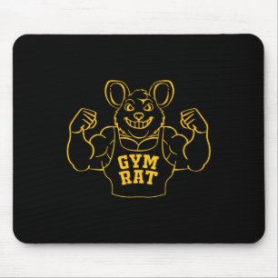 Tapis De Souris Funny Gym Rat Bodybuilding Pour Les Amateurs De Gy