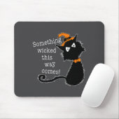 Tapis De Souris Funny Halloween Cat - Shakespeare Macbeth Quote  (Avec souris)