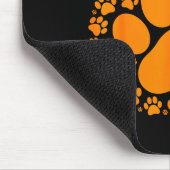 Tapis De Souris Funny Halloween Pumpkin Paw Print Dog Lover Cat (Coin)