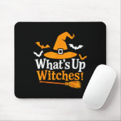 Tapis De Souris Funny Halloween Witch Costume What's Up Witches (Avec souris)
