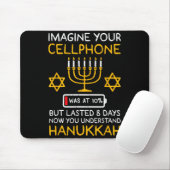 Tapis De Souris Funny Hanukkah Imagine Your Cellphone Chanukah Jew (Avec souris)