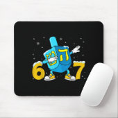 Tapis De Souris Funny Hanukkah Six Seven Chanukah Dreidel Dabbing (Avec souris)