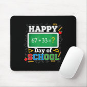 Tapis De Souris Funny Happy 100 Days Of School Math Teacher Six Se (Avec souris)