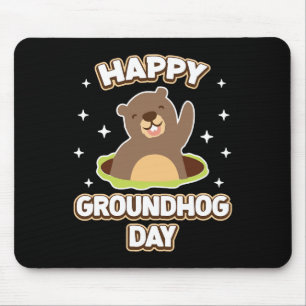 Tapis De Souris Funny Happy Groundhog Day 2025