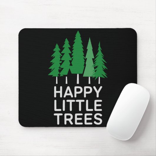 Tapis De Souris Funny Happy Little Trees Camng (Avec souris)