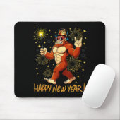 Tapis De Souris Funny Happy New Year 2026 Bigfoot Lovers New Years (Avec souris)