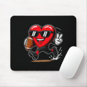 Tapis De Souris Funny Heart Playing Football Srts Lover Valentine (Avec souris)