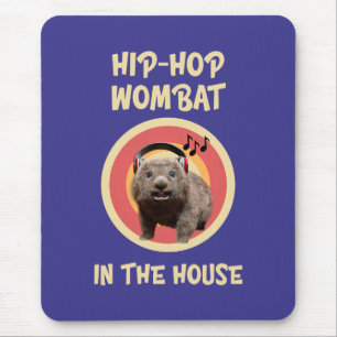 Tapis De Souris Funny Hip-hop Wombat à la Maison