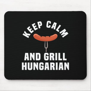 Tapis De Souris Funny Hongrois Saucage Barbecue Humour Citation Hu