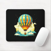 Tapis De Souris Funny Hot Air Balloon For New Adventures Lovers  (Avec souris)