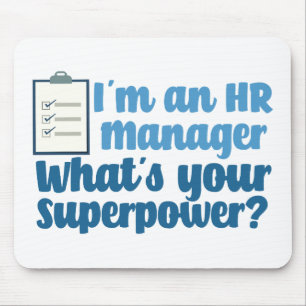 Tapis De Souris Funny Human Resources Superhero