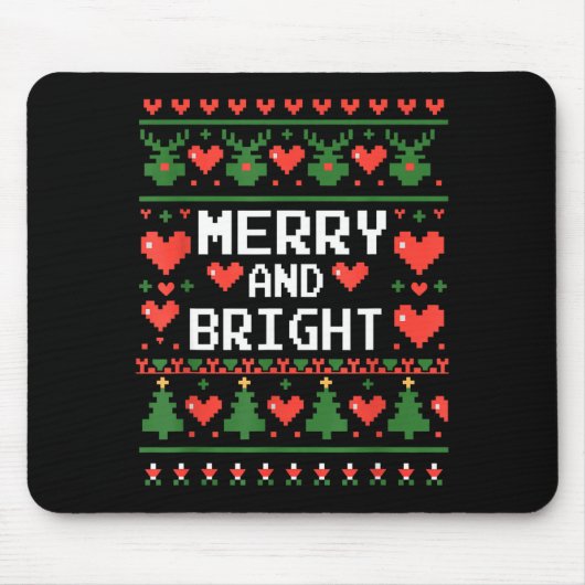 Tapis De Souris Funny I'm Trying To Feel Merry Xmas Bright Matchin (Devant)