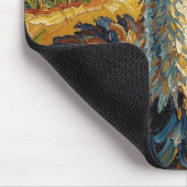 Tapis De Souris Funny Impasto Ostrich on a Ranch (Coin)