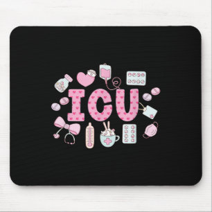 Tapis De Souris Funny Infirmière Infirmière Icu Intensive Care Uni