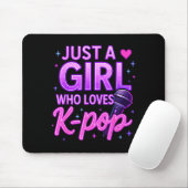 Tapis De Souris Funny Just A Girl Who Loves K-p (Avec souris)