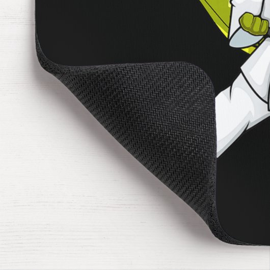 Tapis De Souris Funny Karatesaurus T-rex Dinosaur Karate Samurai D (Coin)