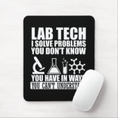 Tapis De Souris Funny lab tech cite laboratoire technicien humour (Avec souris)