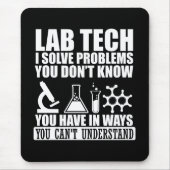 Tapis De Souris Funny lab tech cite laboratoire technicien humour (Devant)