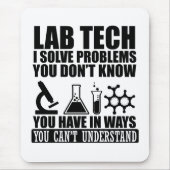 Tapis De Souris Funny lab tech cite laboratoire technicien humour (Devant)