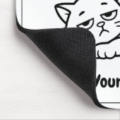 Tapis De Souris Funny Lazy Cat Mouse Pad | Custom I’m Awake Design (Coin)