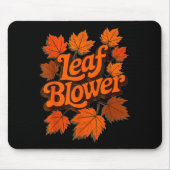 Tapis De Souris Funny Leaf Blower Fall Autumn Costume Matching Out (Devant)
