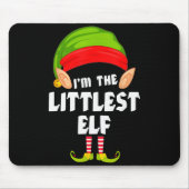 Tapis De Souris Funny Littlest Elf Matching Family Group Pj Christ (Devant)