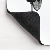 Tapis De Souris Funny Long Haired Dachshund Dog With Fan Doxie Wie (Coin)