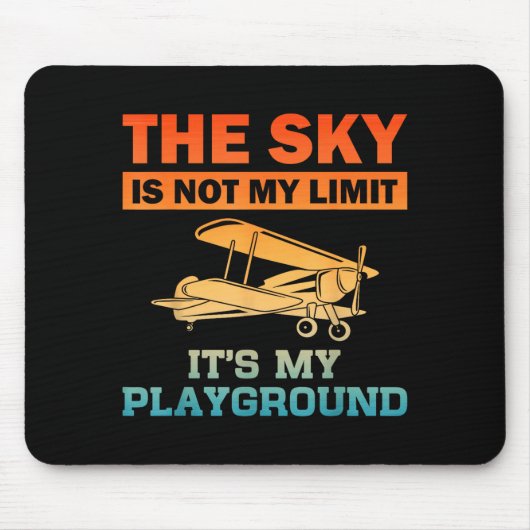 Tapis De Souris Funny Lot Design For Men Women Aviation Airplane L (Devant)