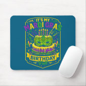 Tapis De Souris Funny Mardi Gras Birthday Y’all Cake Carnival Cele (Avec souris)