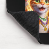 Tapis De Souris Funny Mardi Gras Selfie Cat Bigfoot Quote _1  (Coin)