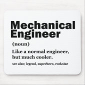 Tapis De Souris Funny Mechanical Engineer Definition Engineering (Devant)