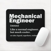 Tapis De Souris Funny Mechanical Engineer Definition Engineering M (Avec souris)