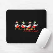 Tapis De Souris Funny Merry Duckmas Quackmas Pajama Duck Christmas (Avec souris)