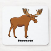 Tapis De Souris Funny moose (Devant)