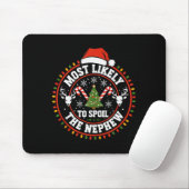 Tapis De Souris Funny Most Likely To Sil The Grandson Christmas Pa (Avec souris)