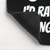 Tapis De Souris Funny mousepad gift - I'd rather be playing squash (Coin)