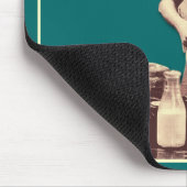 Tapis De Souris Funny Mousepad - Rétro Femme de ménage couché gâte (Coin)