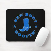 Tapis De Souris Funny New Boot Goofin Cowboy Boot Meme Quote (Avec souris)