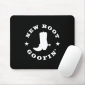 Tapis De Souris Funny New Boot Goofin Cowboy Boot Meme Quote Long (Avec souris)