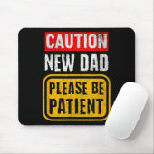 Tapis De Souris Funny New Dad New Father First Baby  (Avec souris)